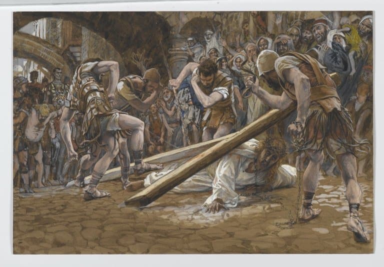 Jesus Falls the Second Time — James Tissot